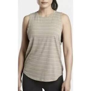NWT Athleta Cloudlight Striped Muscle Tank Relaxed Olive Plus Size Women 2X